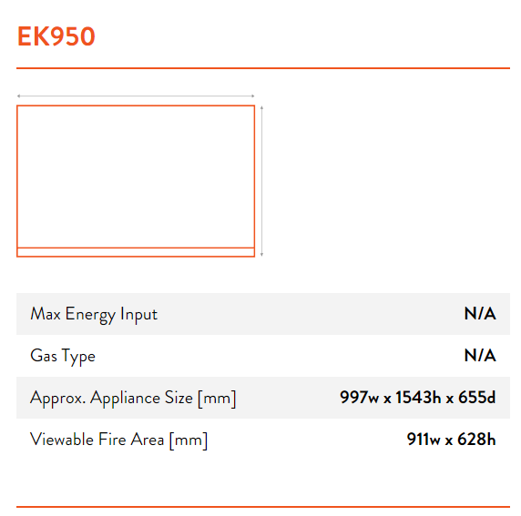 Escea EK950 Outdoor Wood Fireplace Kitchen