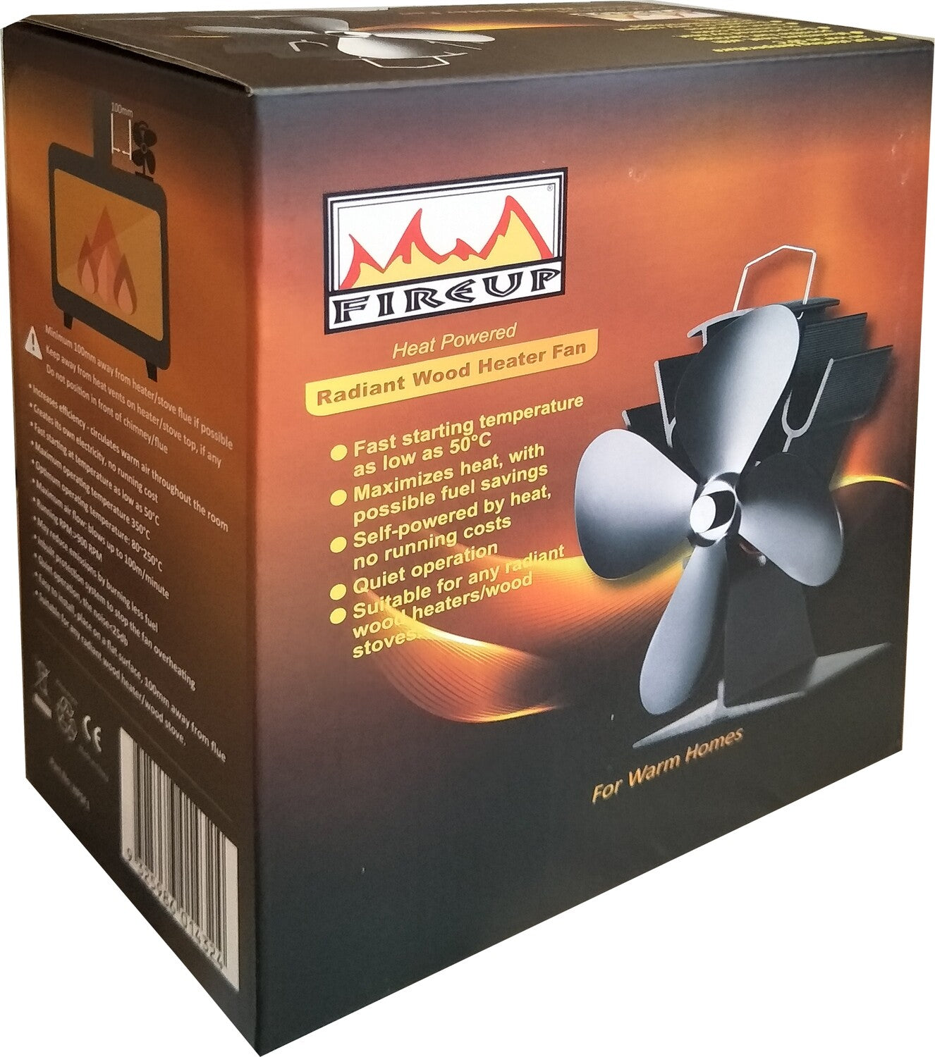 Radiant Wood Heater Fan HPSF1