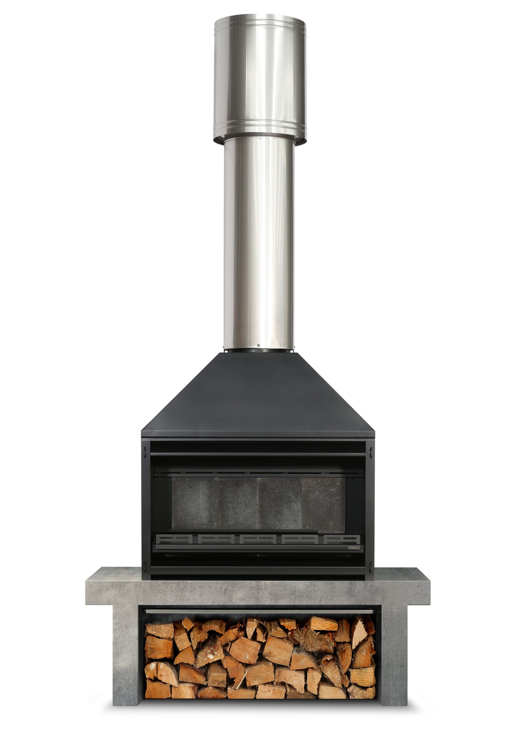 METRO OUTDOOR 1200 - Freestanding Fire & Flue (3 items)