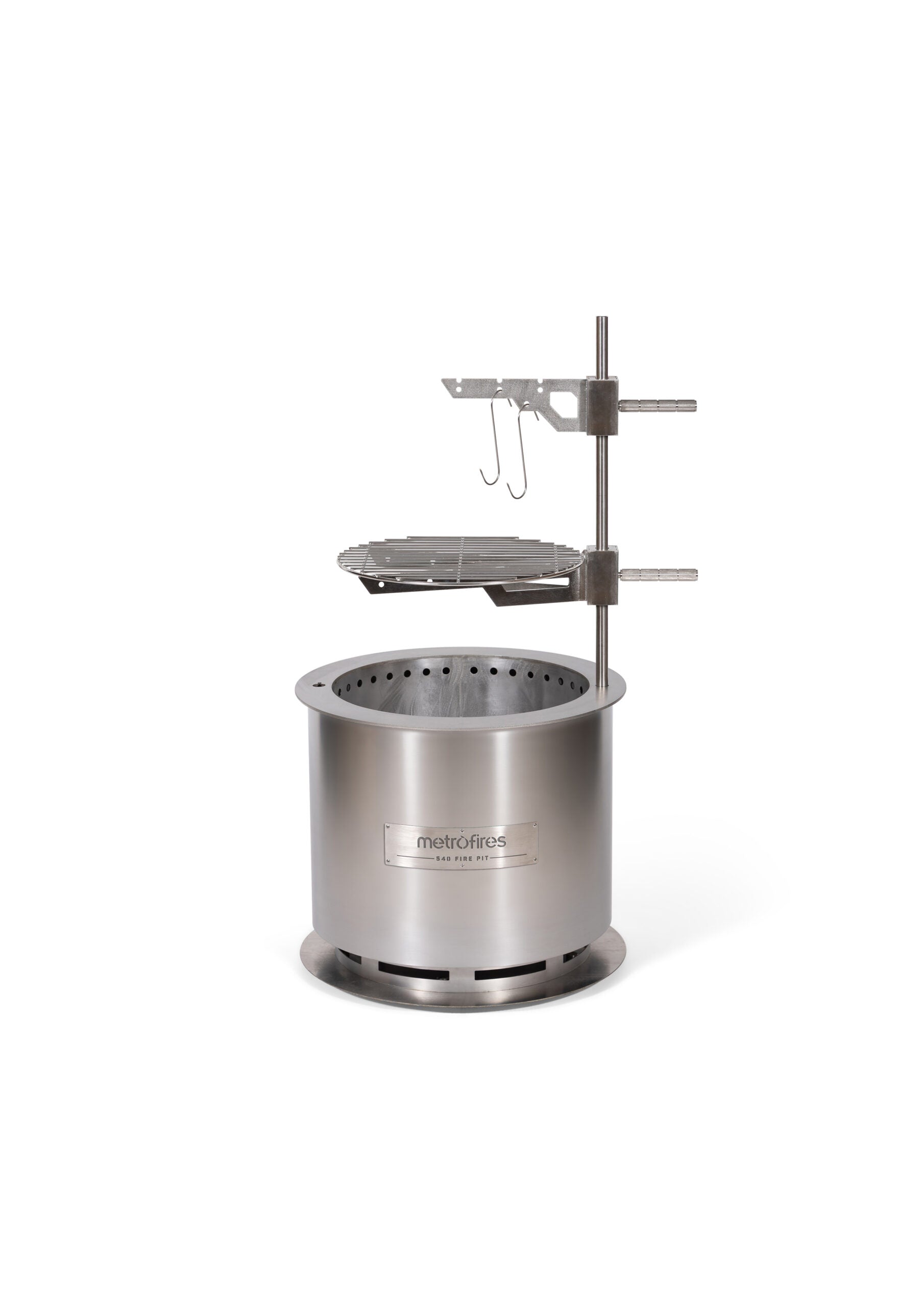 Metro 540 Fire Pit Stainless Steel (Incl Lid & Poker)