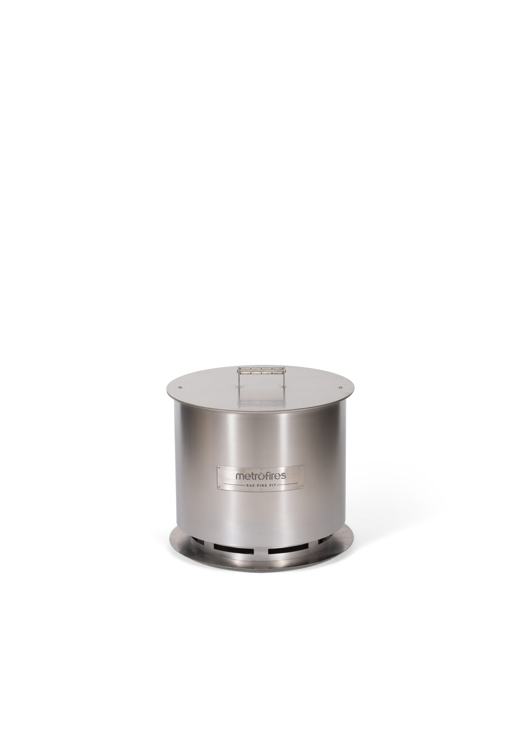 Metro 540 Fire Pit Stainless Steel (Incl Lid & Poker)