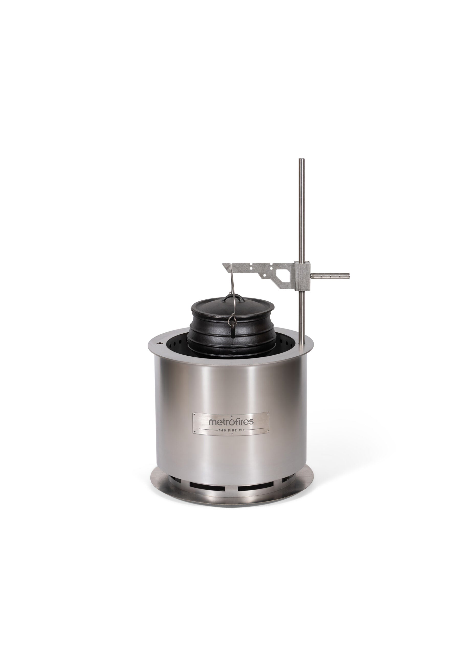 Metro 540 Fire Pit Stainless Steel (Incl Lid & Poker)