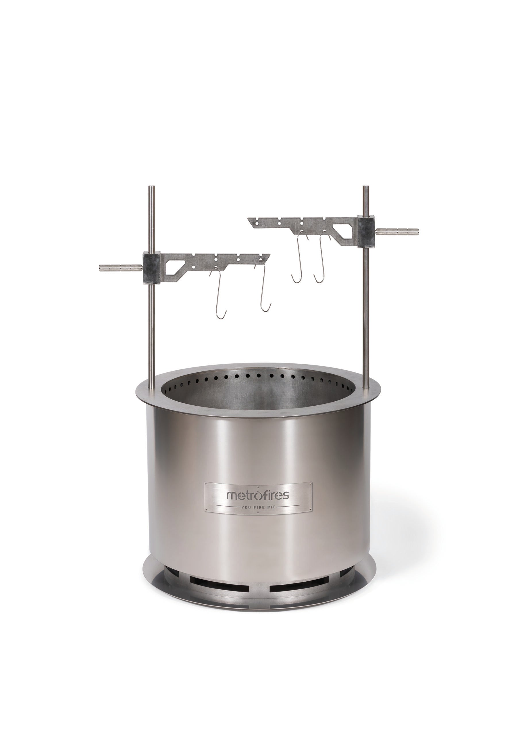 Metro 720 Fire Pit Stainless Steel (Incl Lid & Poker)