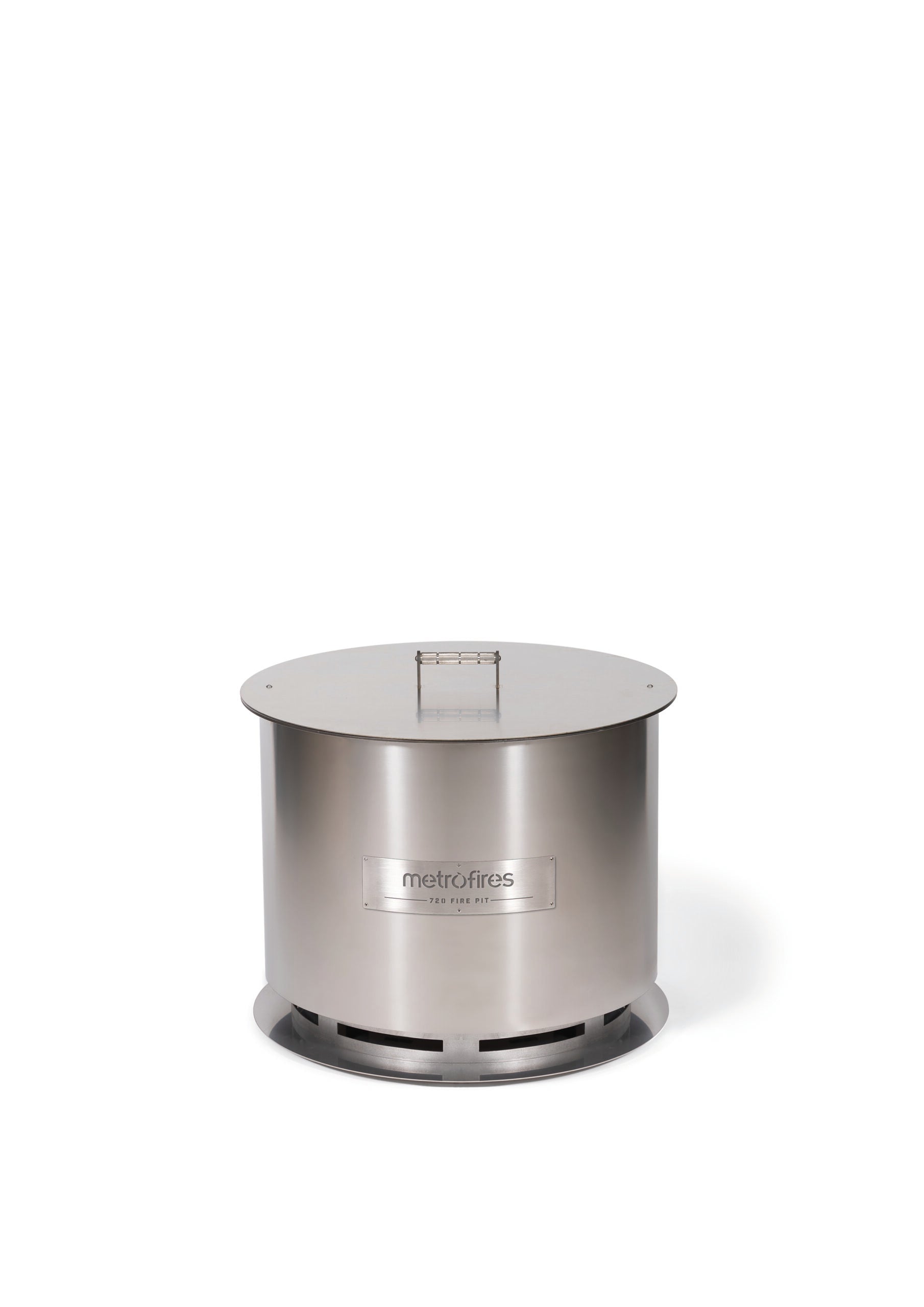 Metro 720 Fire Pit Stainless Steel (Incl Lid & Poker)