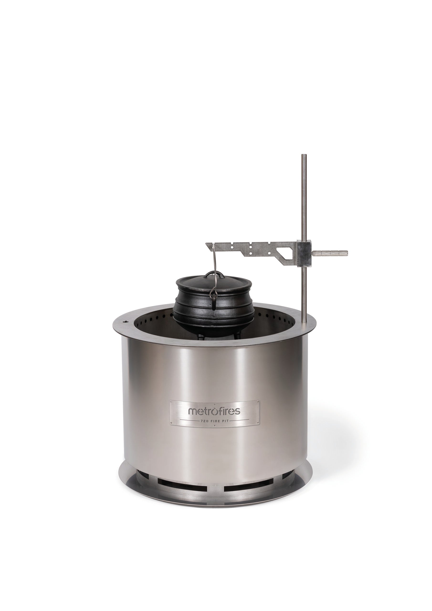Metro 720 Fire Pit Stainless Steel (Incl Lid & Poker)