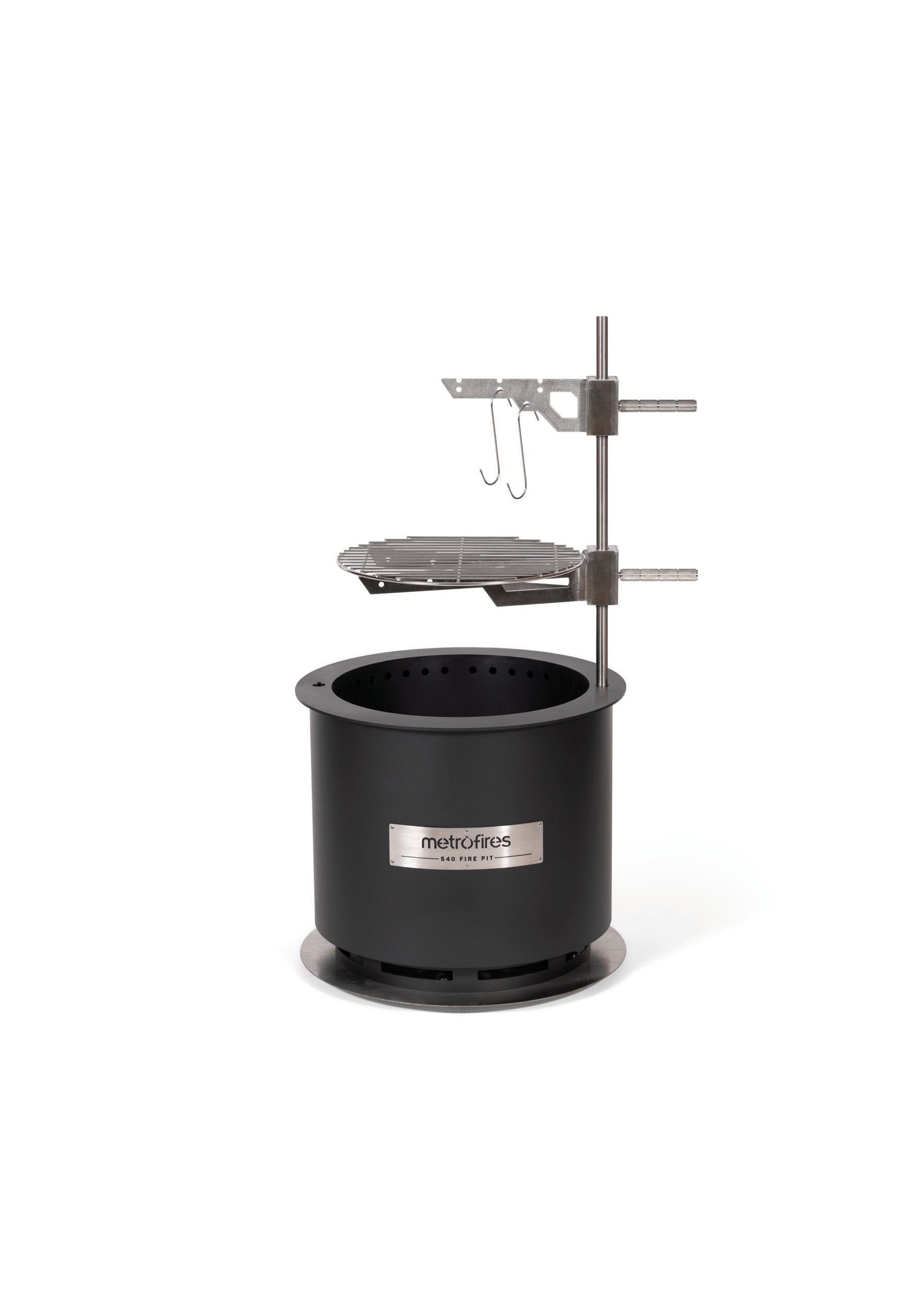 Metro 540 Fire Pit Corten Black (Incl Lid & Poker)