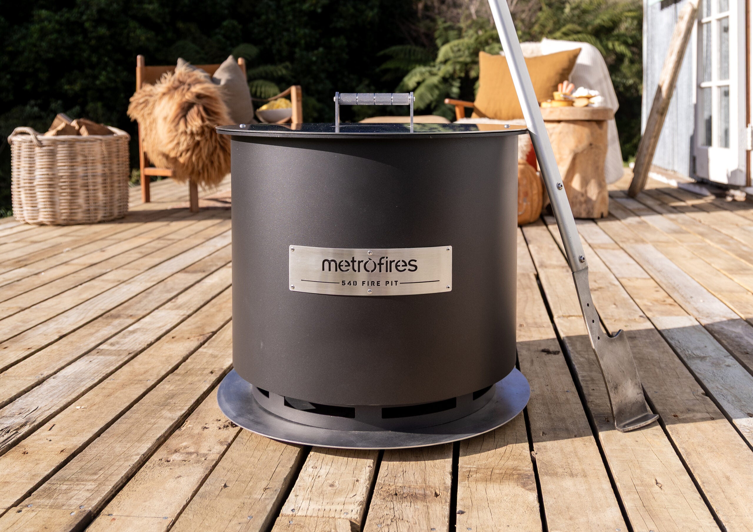 Metro 540  Fire Pit Deck Protector S/Steel