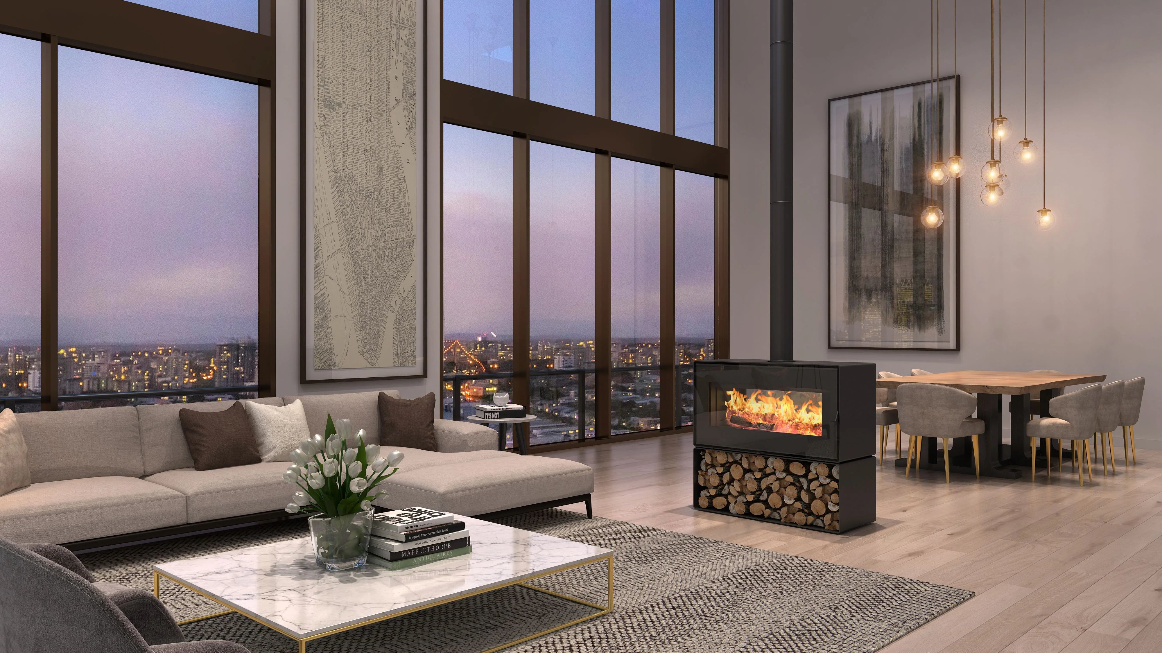 VisionLINE Taurus Clean Air Wood Fire