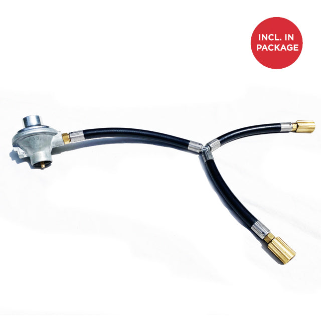 NomadiQ Portable BBQ Y Hose with Regulator