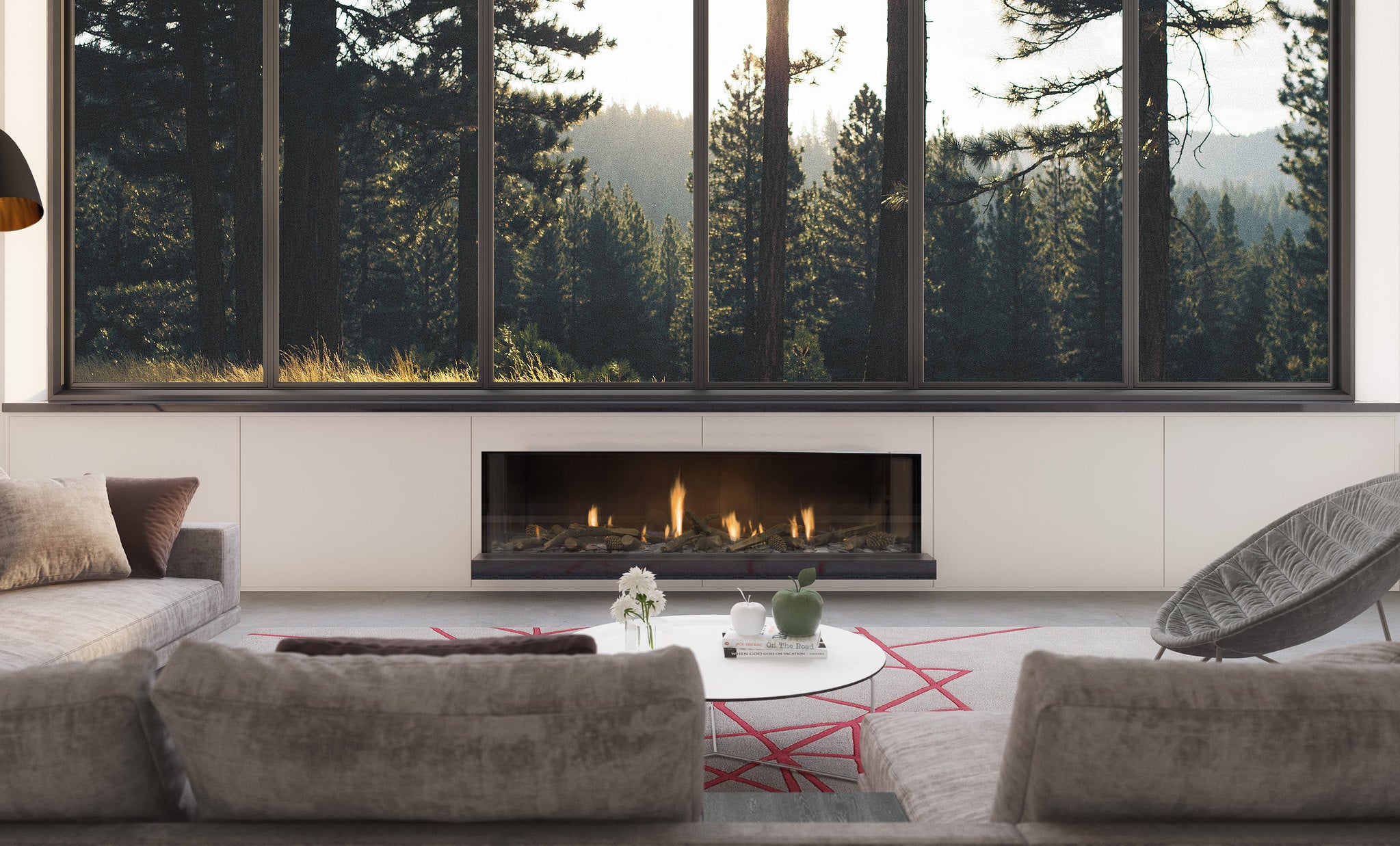 Escea DS1650 NG Single Sided Fireplace