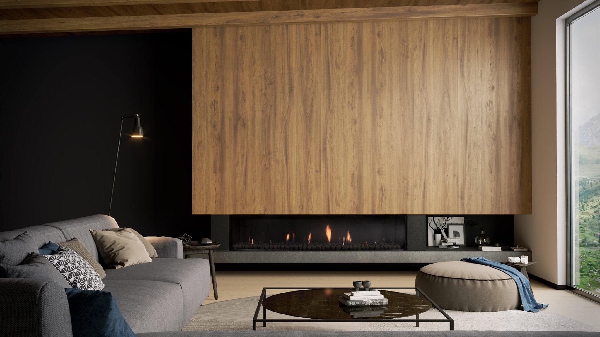 Escea DS1900 NG Single Sided Fireplace